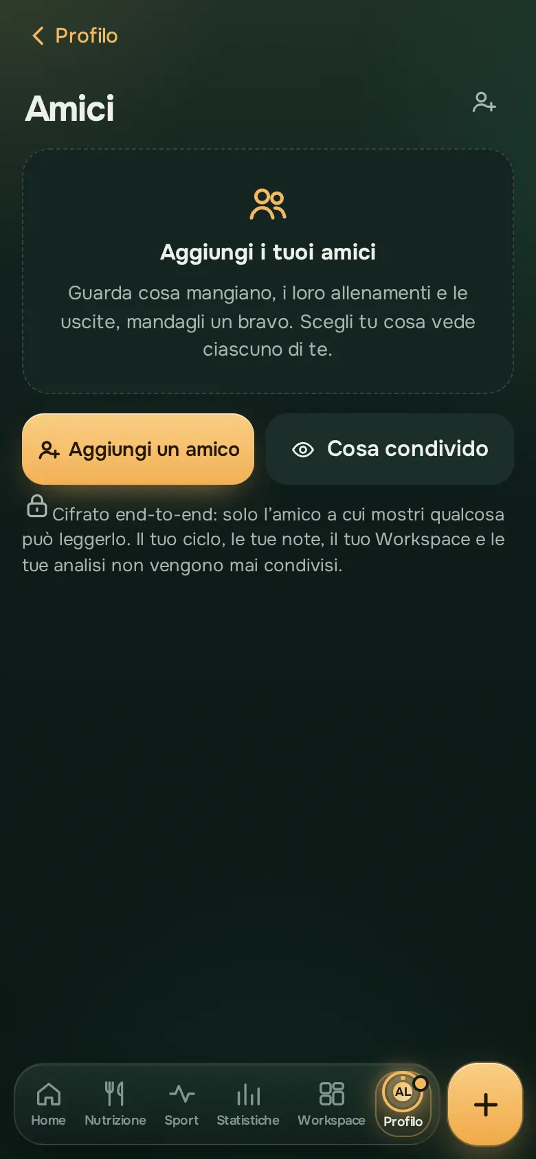Schermata dell’app Ration: Con i tuoi amici, se vuoi